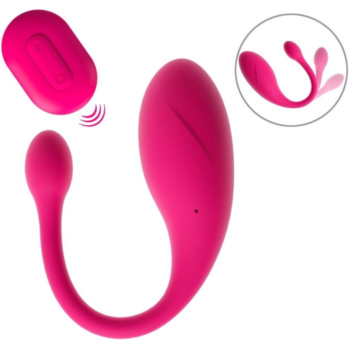 Розовое виброяйцо KORAL RC Love Ball - Beau coeur. Фотография 3.