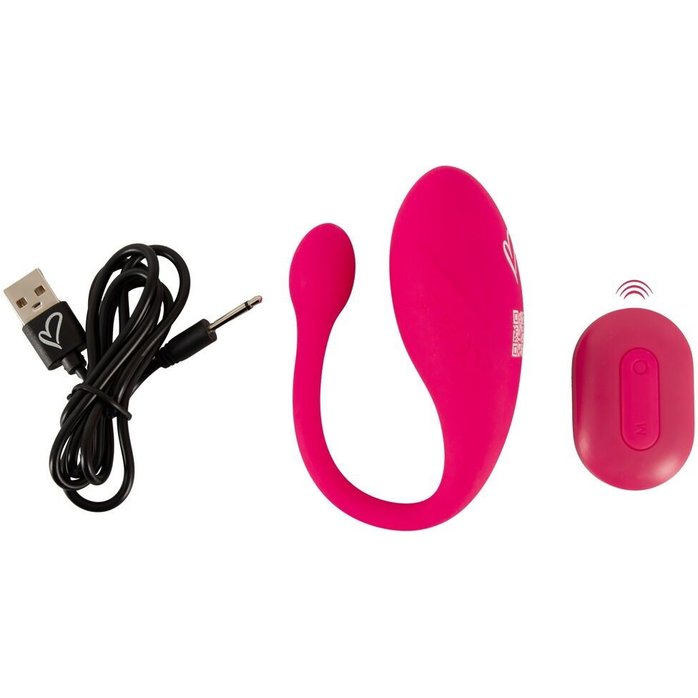 Розовое виброяйцо KORAL RC Love Ball - Beau coeur. Фотография 8.