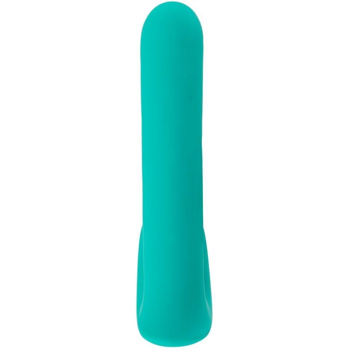 Зеленый вибратор SYLORA Unique Beads Vibrator - 17 см - Beau coeur. Фотография 4.