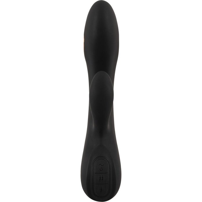 Черный вибратор-кролик с электростимуляцией E-Stim Rabbit Vibrator - 20,5 см - XOUXOU. Фотография 3.