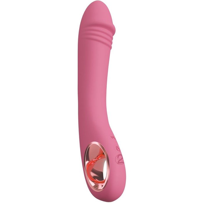 Розовый тонкий вибратор для точки G Slim G-Spot Rose - 21,4 см - You2Toys