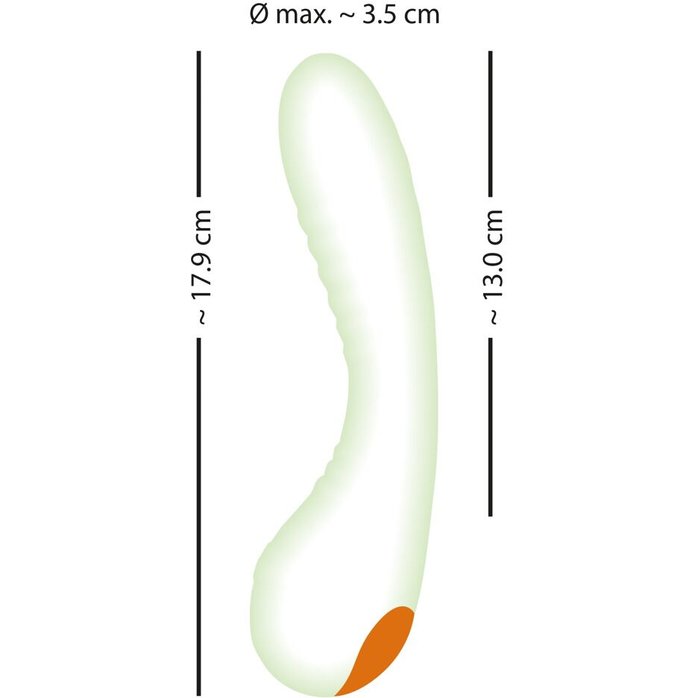 Люминесцентный вибратор для точки G Glow in the dark G-Spot - 17,9 см - You2Toys. Фотография 11.