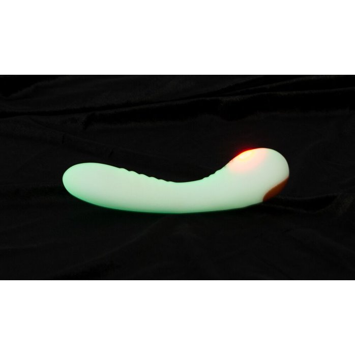 Люминесцентный вибратор для точки G Glow in the dark G-Spot - 17,9 см - You2Toys. Фотография 7.