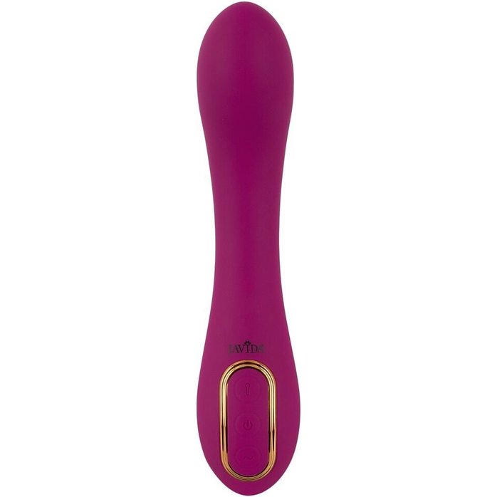 Лиловый вибратор с функцией расширения Inflatable Vibrator - 21,1 см - JAVIDA. Фотография 4.