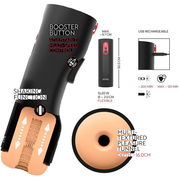 Автоматический мастурбатор WYNE Masturbator 08 - WYNE. Фотография 11.