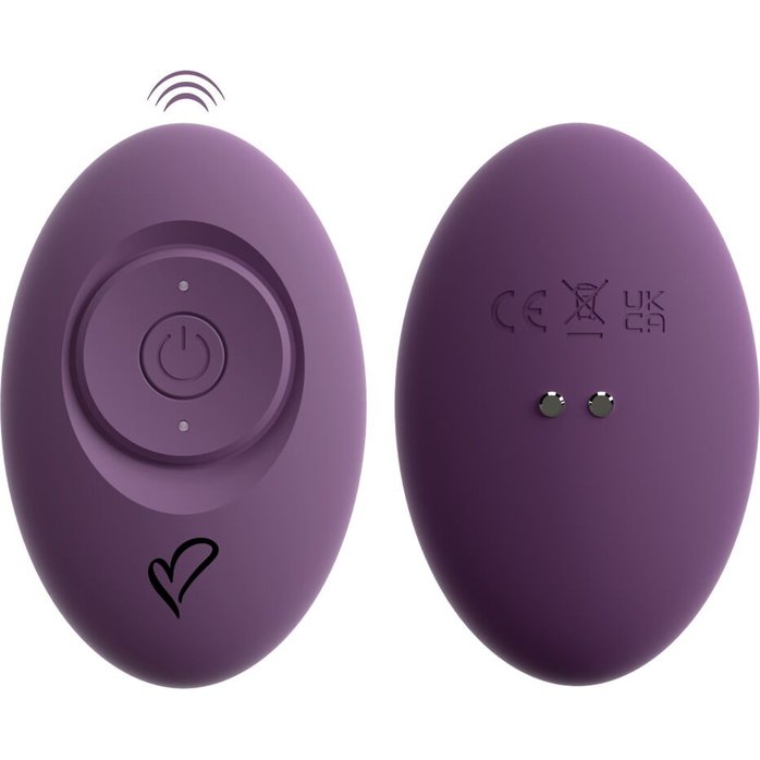 Фиолетовый тройной вибратор MIREVA RC Triple Hands-Free Vibrator - Beau coeur. Фотография 8.