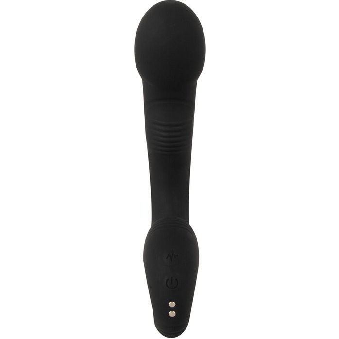Черный силиконовый вибратор G P-Spot Vibrator - 16,8 см - Black Velvets. Фотография 4.