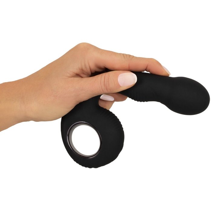 Черный силиконовый вибратор G P-Spot Vibrator - 16,8 см - Black Velvets. Фотография 7.