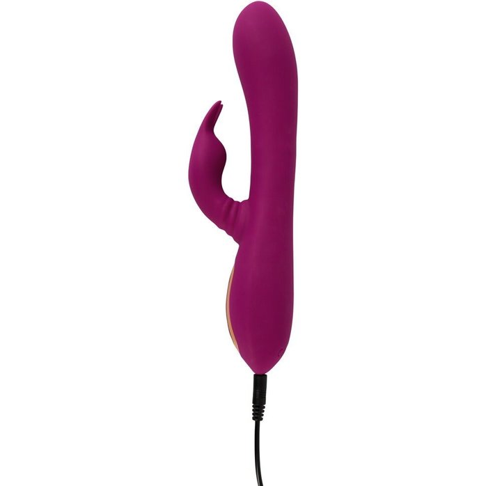 Фиолетовый вибратор 3 Function Vibrator с вращением бусин - 23 см - JAVIDA. Фотография 8.