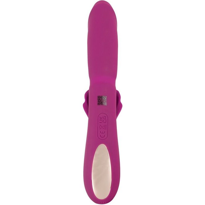 Лиловый вибратор-кролик 4 Function Vibrator - 24 см - JAVIDA. Фотография 7.