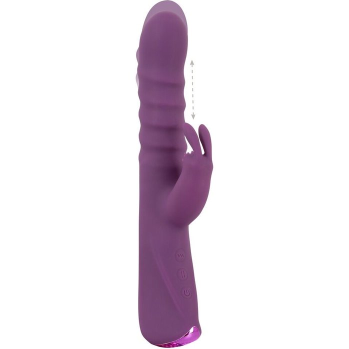 Фиолетовый вибратор-кролик 2 Function Rabbit Vibrator - 23,7 см - JAVIDA