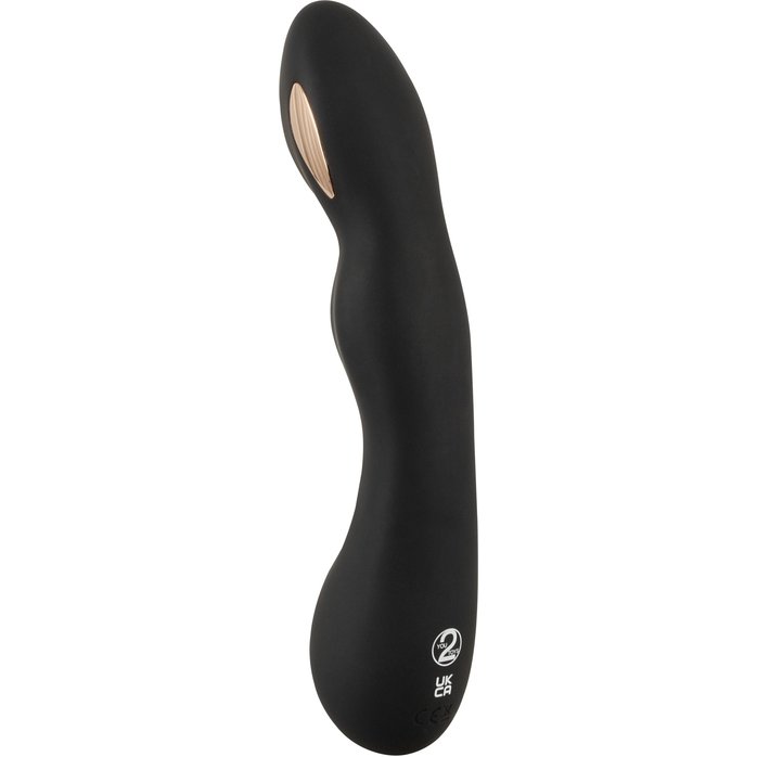 Черный вибратор-электростимулятор для точки G - 20,2 см - XOUXOU. Фотография 6.