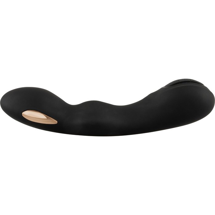 Черный вибратор-электростимулятор для точки G - 20,2 см - XOUXOU. Фотография 7.