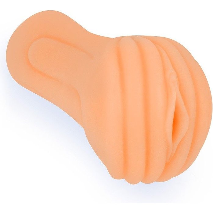 Эластичный мастурбатор в виде вагины телесного цвета. Фотография 2.