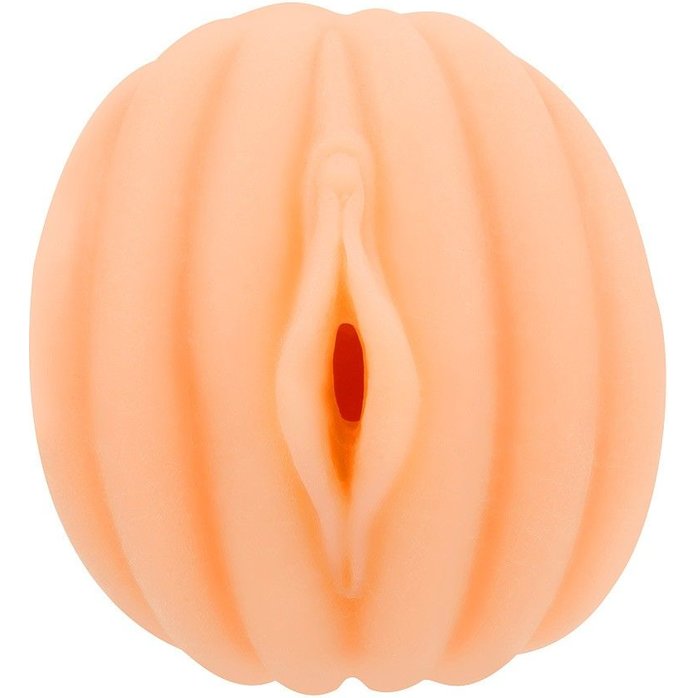 Эластичный мастурбатор в виде вагины телесного цвета. Фотография 4.