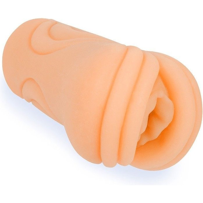 Телесный мастурбатор-вагина с рельефом на поверхности. Фотография 2.