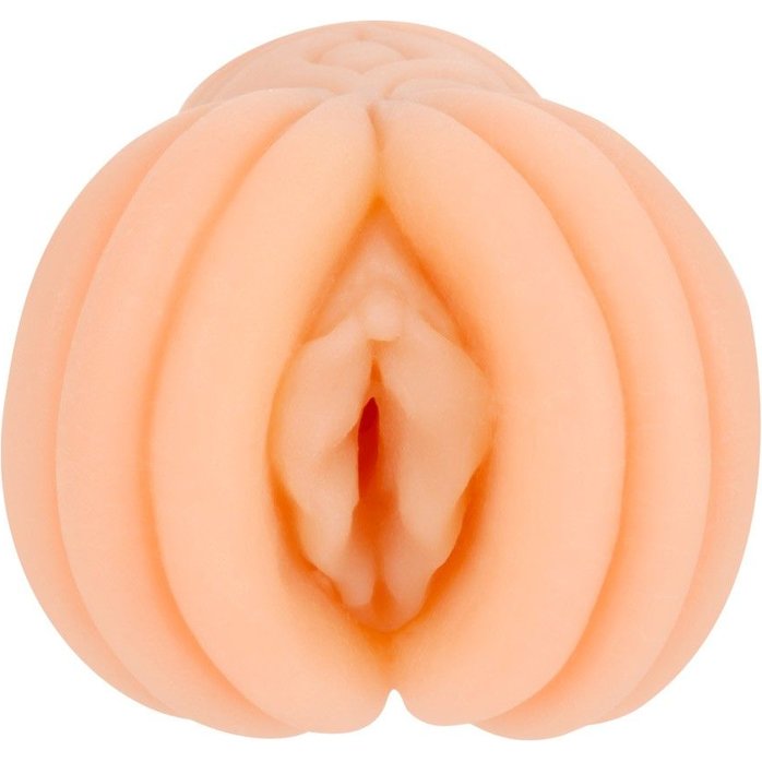 Телесный мастурбатор-вагина с рельефом на поверхности. Фотография 3.