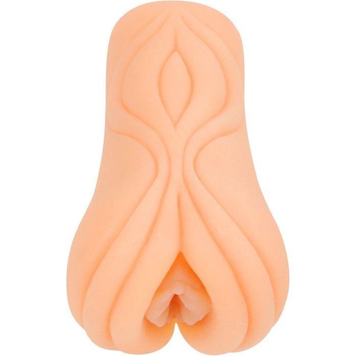 Телесный мастурбатор-вагина с рельефом на поверхности. Фотография 4.