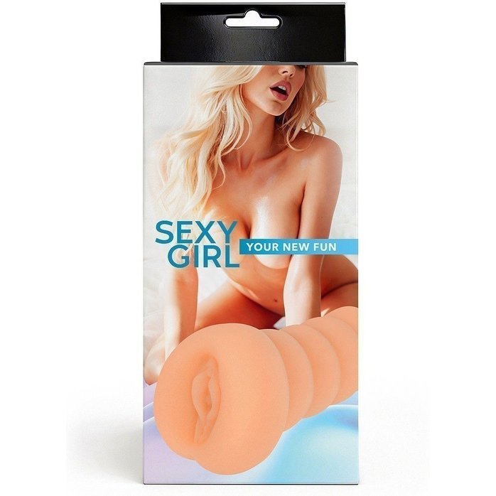 Телесный мастурбатор в виде вагины с узким входом. Фотография 3.