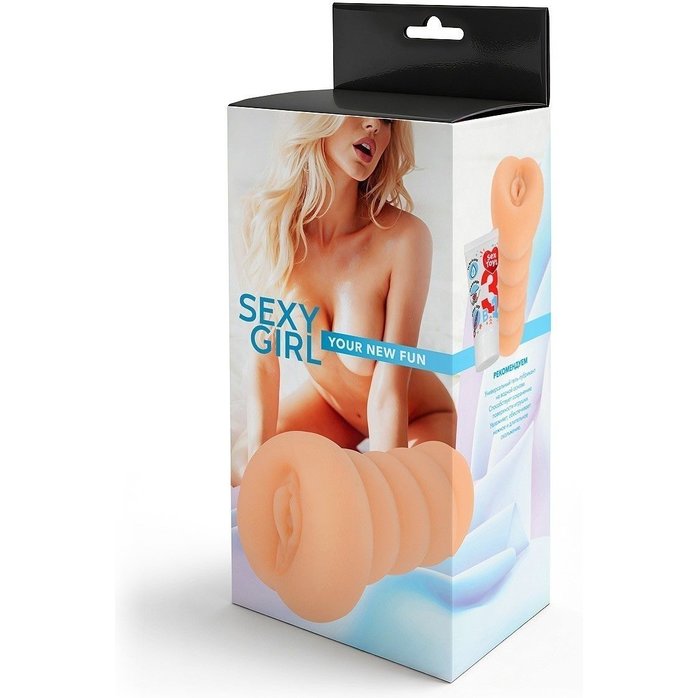 Телесный мастурбатор в виде вагины с узким входом. Фотография 7.