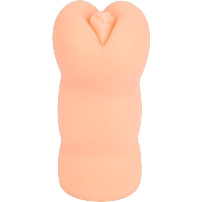 Телесный мастурбатор-вагина с 2 эрекционными кольцами в комплекте. Фотография 4.