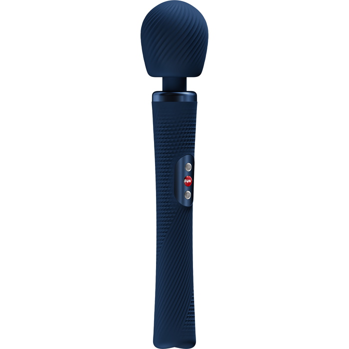 Синий жезловый вибромассажер Vim Vibrating Wand - 31,3 см. Фотография 2.