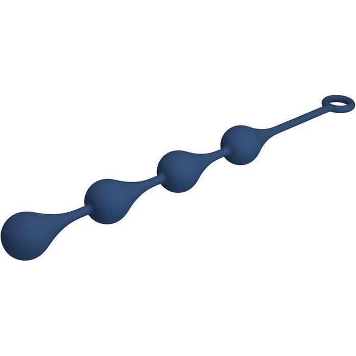 Синяя анальная цепочка - 42,6 см - Mr.Play. Фотография 6.