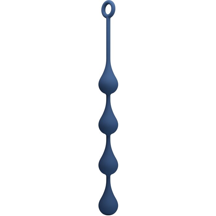 Синяя анальная цепочка - 42,6 см - Mr.Play