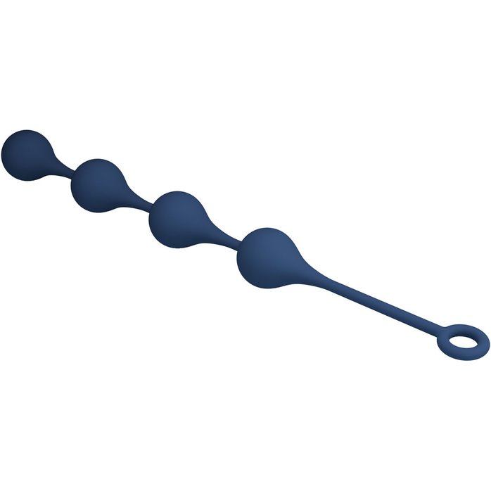 Синяя анальная цепочка - 52,4 см - Mr.Play. Фотография 7.