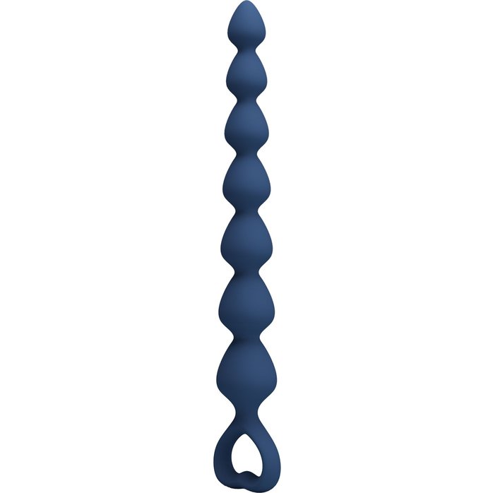 Синяя анальная цепочка - 26,7 см - Mr.Play. Фотография 4.