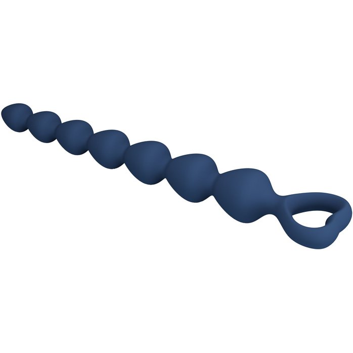 Синяя анальная цепочка - 26,7 см - Mr.Play. Фотография 7.