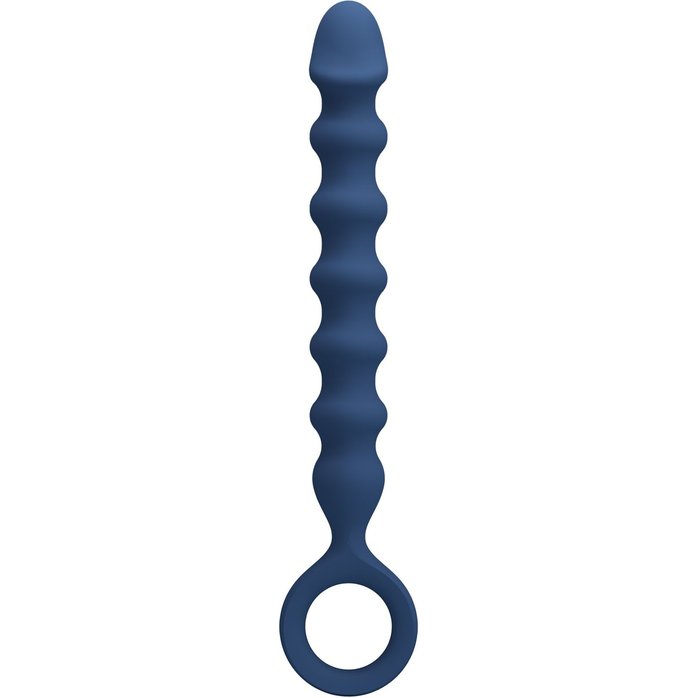 Синяя анальная цепочка - 28,5 см - Mr.Play