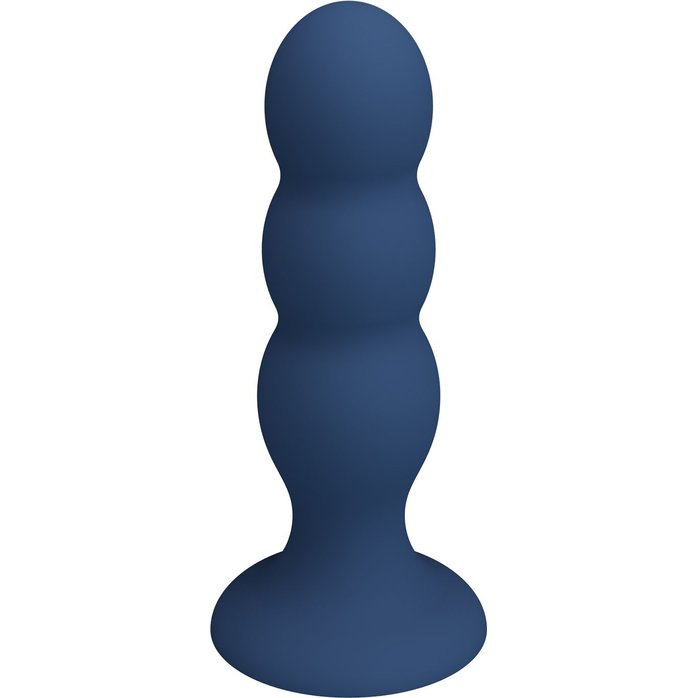 Синяя анальная пробка со смещенным центром тяжести - 16,5 см - Mr.Play
