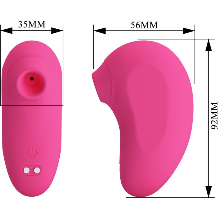 Розовый вакуумный клиторальный массажер Arila - Pretty Love. Фотография 7.