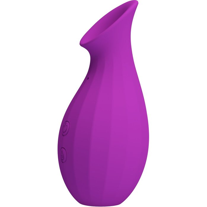 Лиловый клиторальный вакуумный стимулятор Magic Bottle - Pretty Love. Фотография 5.