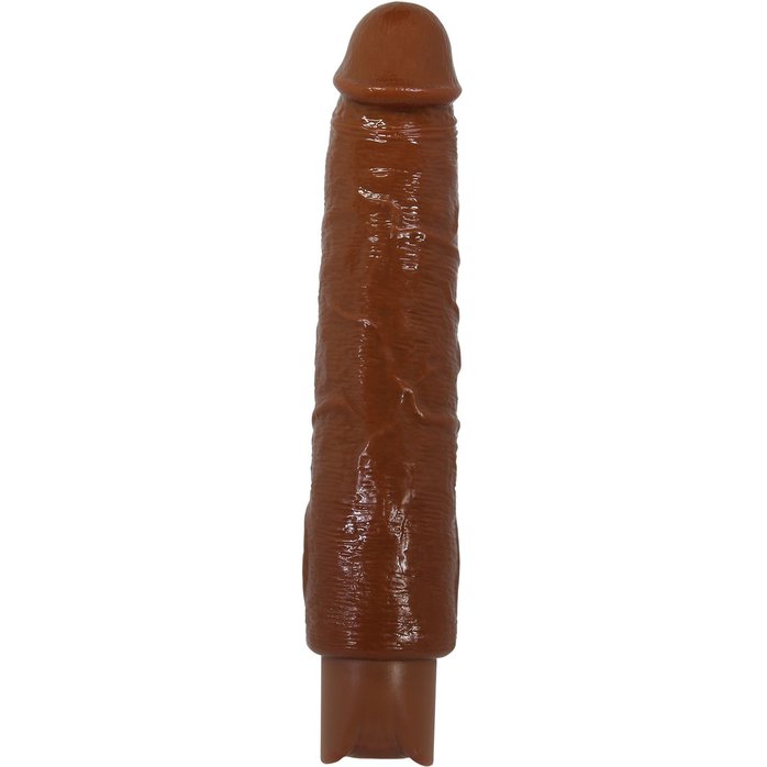 Коричневый реалистичный вибратор Soren - 25,2 см - Pretty Love