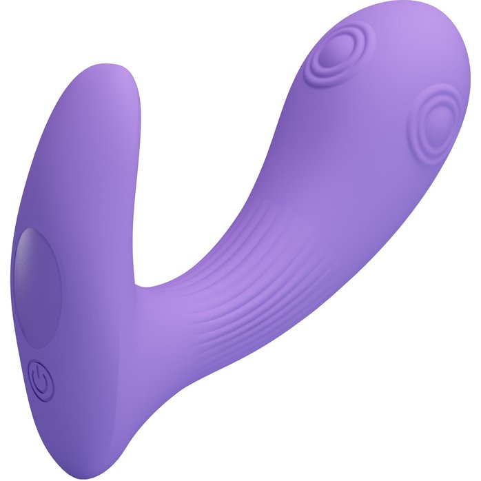 Сиреневый вибратор Andromeda с функцией постукивания - Pretty Love. Фотография 5.