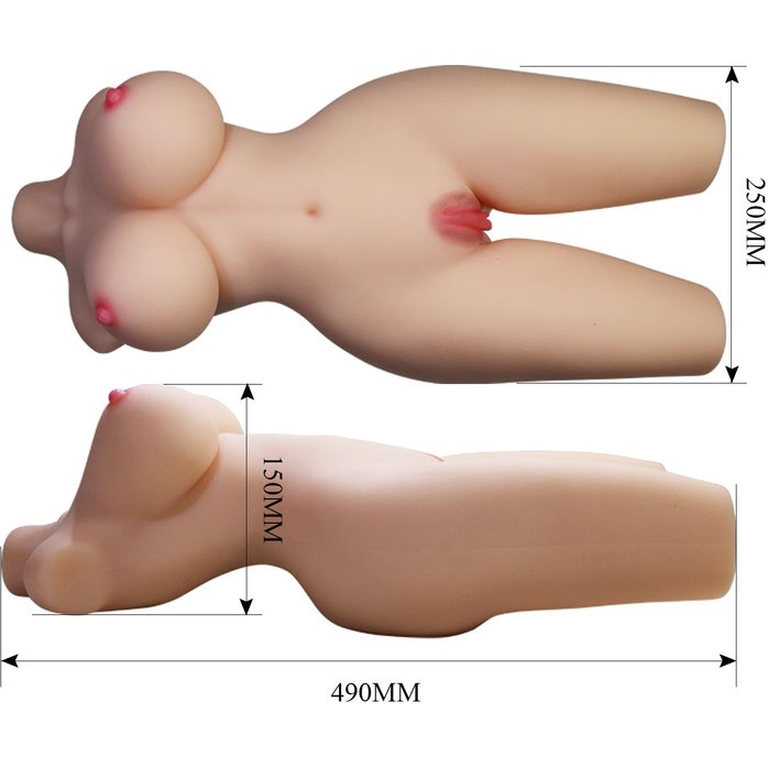 Телесный мастурбатор-торс Tiffany - Crazy Bull. Фотография 8.