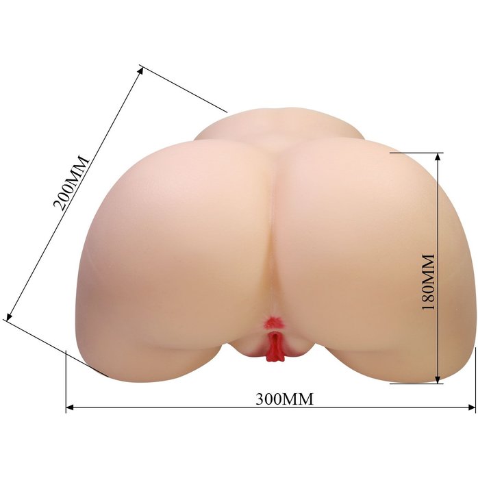 Телесный мастурбатор с 2 любовными отверстиями Olivia - Crazy Bull. Фотография 7.