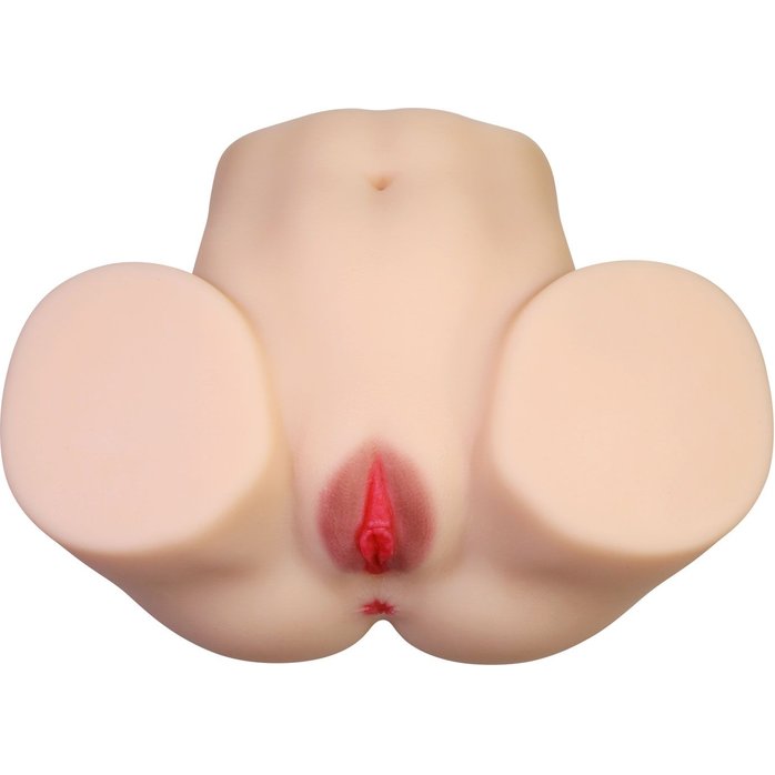 Телесный мастурбатор с 2 любовными отверстиями Olivia - Crazy Bull