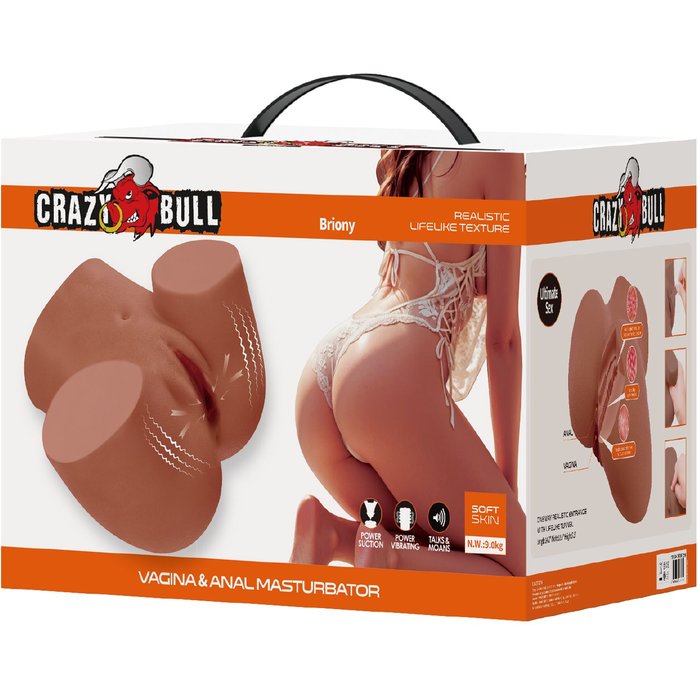 Мастурбатор Briony с 2 любовными каналами - Crazy Bull. Фотография 2.