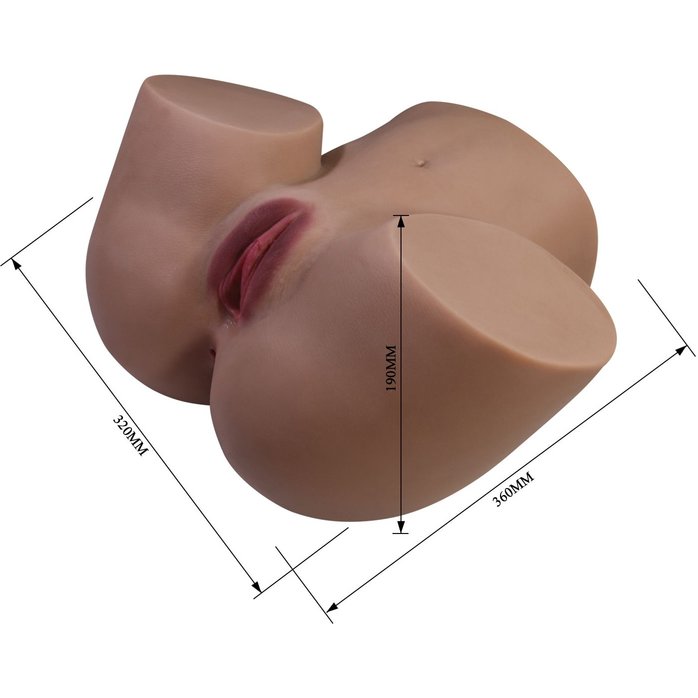 Мастурбатор Briony с 2 любовными каналами - Crazy Bull. Фотография 8.