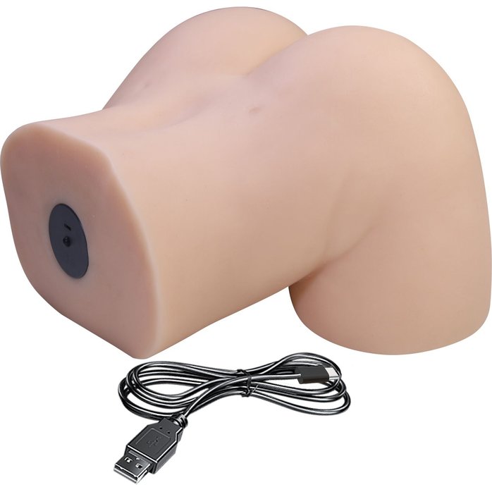 Телесный мастурбатор Liora с вибрацией - Crazy Bull. Фотография 5.