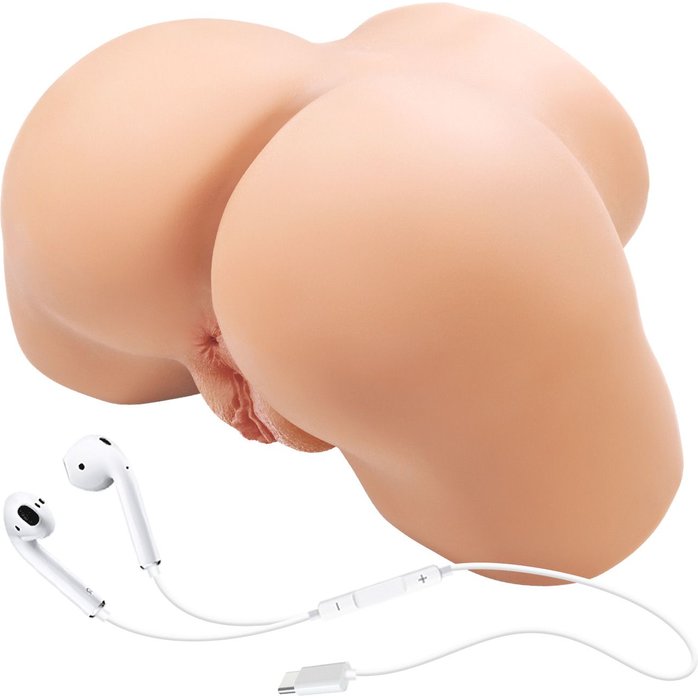 Телесный мастурбатор Olivia с 2 любовными отверстиями - Crazy Bull