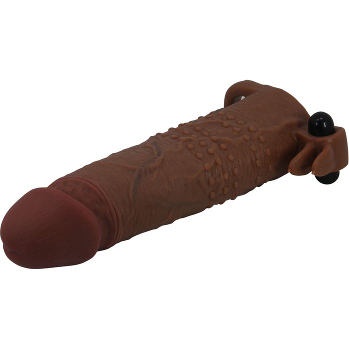 Коричневая насадка на пенис Quillon - 20 см - Mr.Play. Фотография 5.