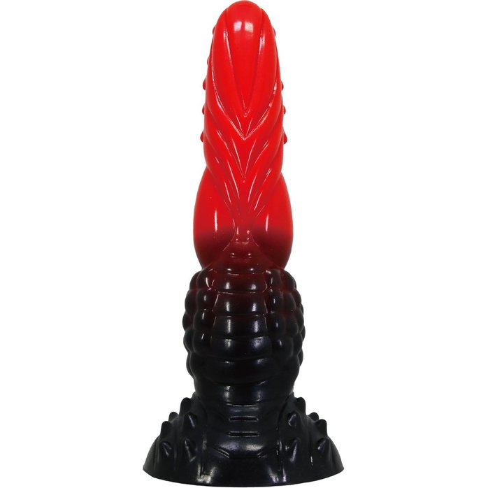 Силиконовый фантазийный фаллоимитатор Fire Dragon - 24,5 см. Фотография 5.
