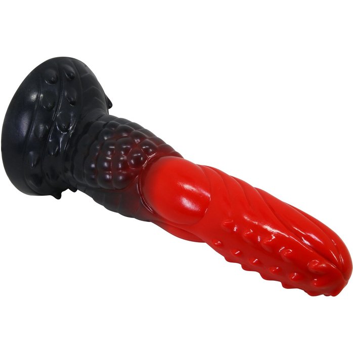 Силиконовый фантазийный фаллоимитатор Fire Dragon - 24,5 см. Фотография 7.