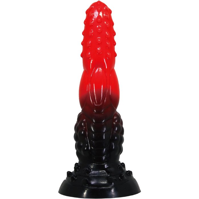 Силиконовый фантазийный фаллоимитатор Fire Dragon - 24,5 см