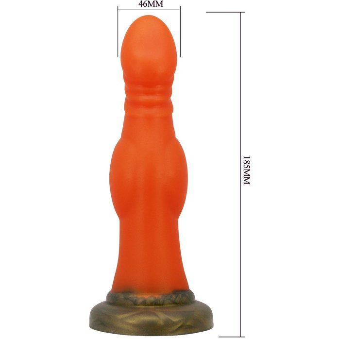 Силиконовый фантазийный фаллоимитатор Hero - 18,5 см. Фотография 7.