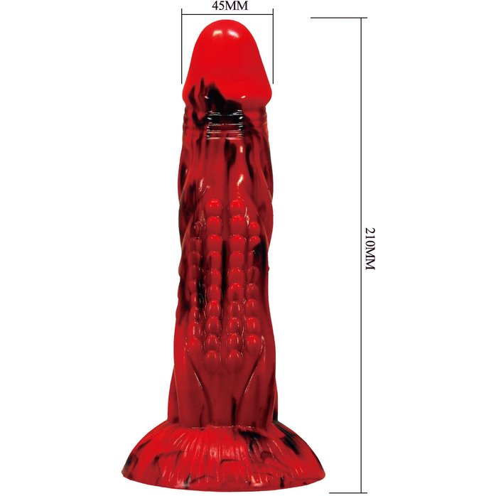 Силиконовый фантазийный фаллоимитатор Minotaur - 21 см. Фотография 7.